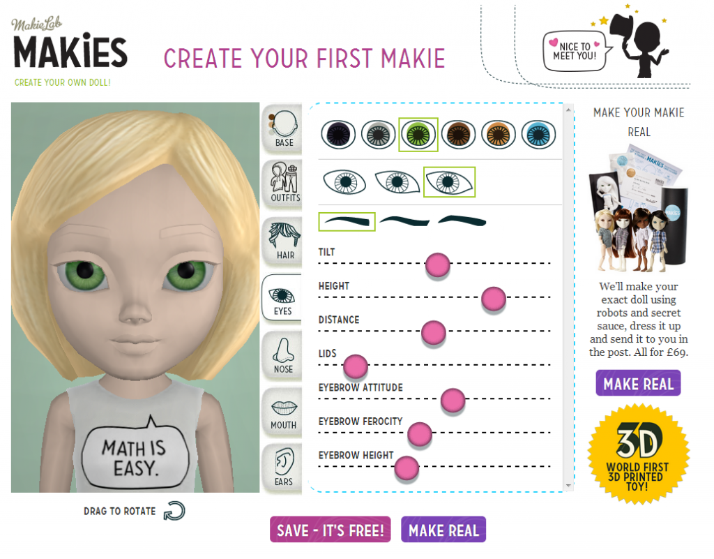 Create a Makie at www.makie.me